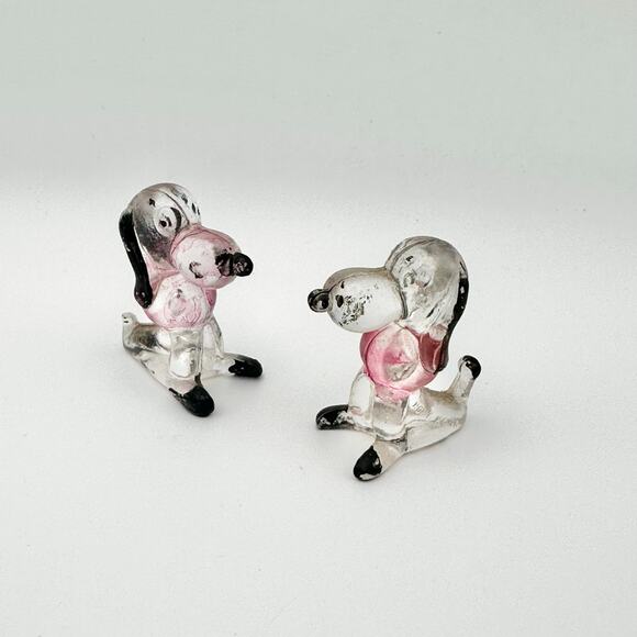 Vintage 70s Era Acrylic Lucite Clear Animal Menagerie Dog Cat Mouse Swan Mouse 7 - Picture 6 of 7